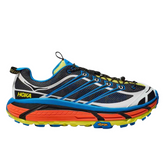 HOKA Mafate Three2 Sneakers / Trainers Black / Blue / White / Orange / Yellow